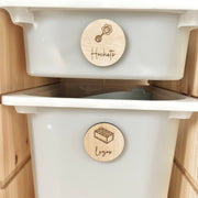 Étiquettes d’organisation jouets