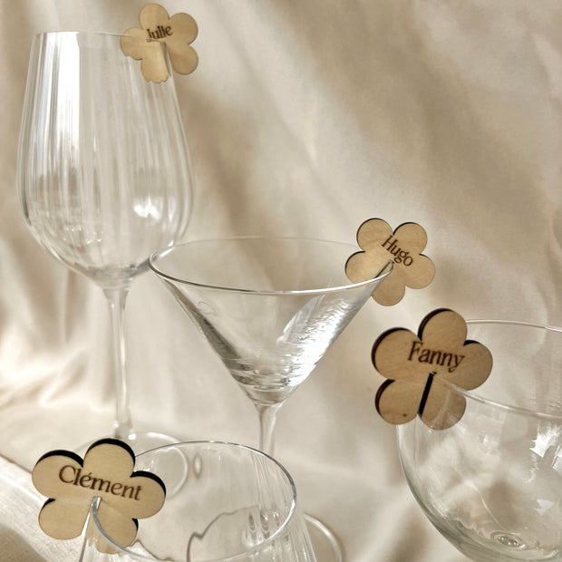 Marque-verre « Fleur »