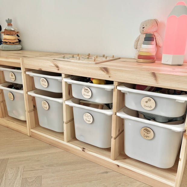Étiquettes d’organisation jouets