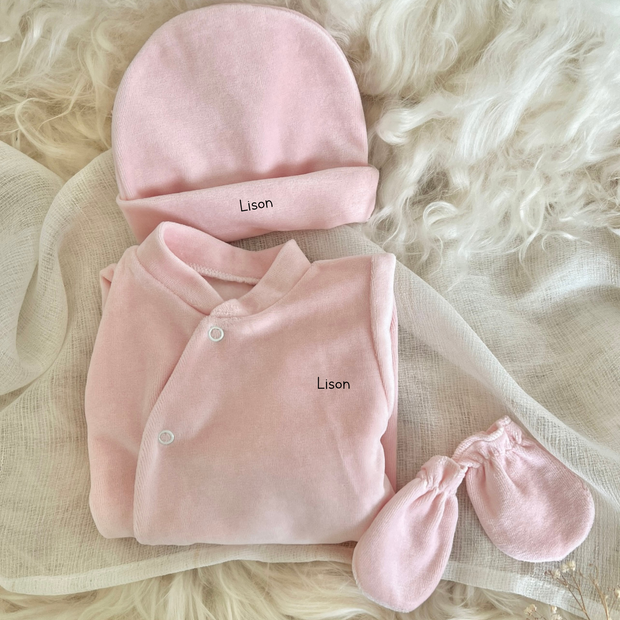 Tenue de naissance « minimaliste » - personnalisée
