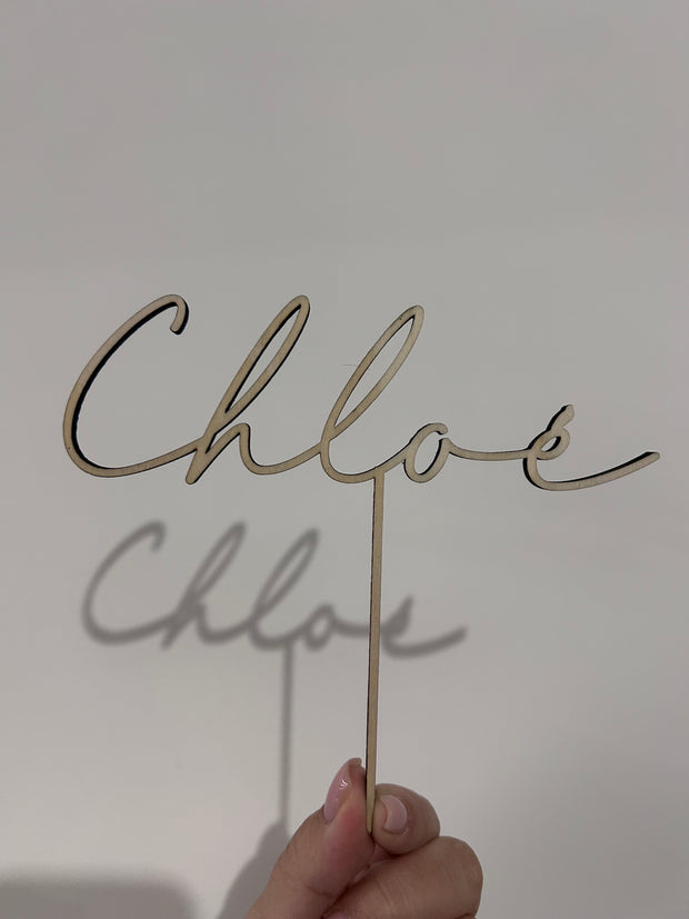 Cake topper « prénom »personnalisable