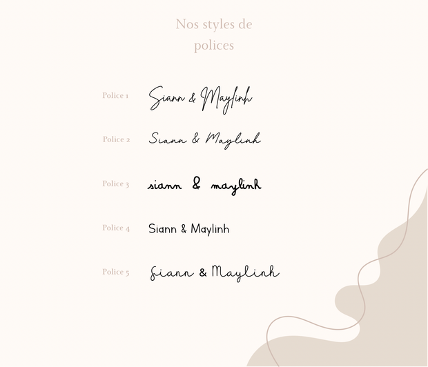 Couverture de naissance « minimaliste » - personnalisée