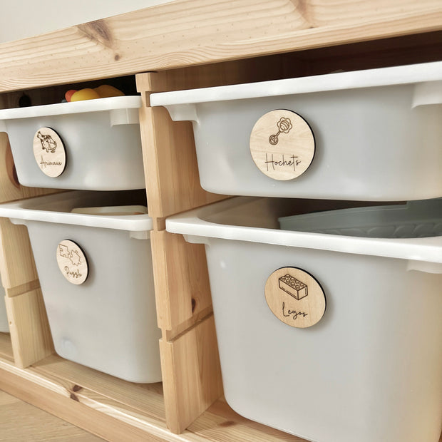 Étiquettes d’organisation jouets